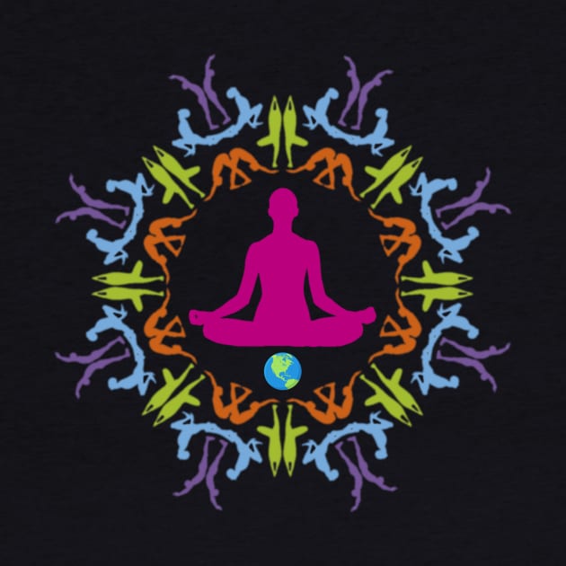 Yoga Asana Mandala by ShineYourLight